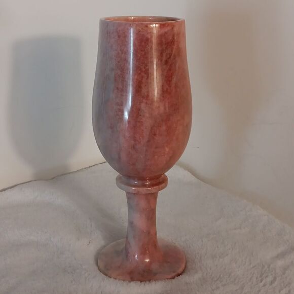 Alabaster Pink Marble Goblet - Picture 4 of 8